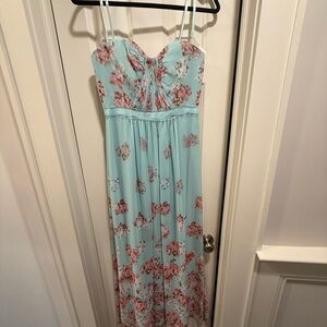 Floral Maxi Dress with Spaghetti Straps